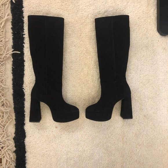 Larroudé Knee-High Platform Boots - Picture 2 of 4